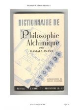 Diccionario de Filosofia Alquímica de Kamala-Jnana Libro Para Bajar